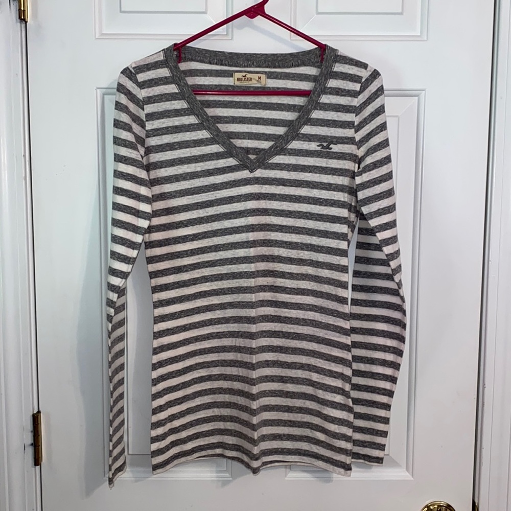 NWOT hollister stripped long sleeve t